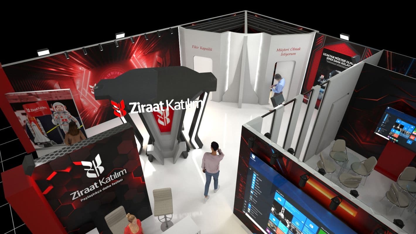 Ziraat Katılım Stand Design and Application